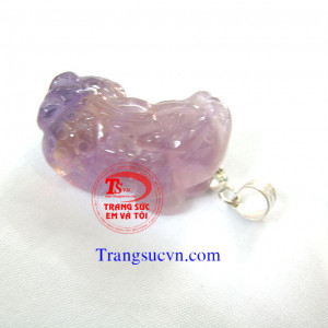 Tỳ hưu thạch anh tím thiên nhiên