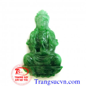 Phật quan âm ngọc Jadeite  Đặc điểm khoáng vật:  Công thức : NaAl(Si2O6)  - Tên khoáng vật: Jadeite (ngọc cẩm thạch) - Độ cứng Mohs: 6,5 ~7/10 - Chiết suất: 1.666~1.680 - Tỉ trọng: 3.34  ( Giấy chứng chỉ đá quý) Các công ty kiểm định đá quý hà nội. Xem>>>