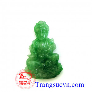Phật cẩm thạch Jadeite  Đặc điểm khoáng vật:  Công thức : NaAl(Si2O6)  - Tên khoáng vật: Jadeite (ngọc cẩm thạch) - Độ cứng Mohs: 6,5 ~7/10 - Chiết suất: 1.666~1.680 - Tỉ trọng: 3.34  ( Giấy chứng chỉ đá quý) Các công ty kiểm định đá quý hà nội. Xem>>>