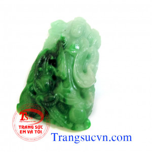 Phật Quan âm rồng quấn ngọc Jadeite  Đặc điểm khoáng vật:  Công thức : NaAl(Si2O6)  - Tên khoáng vật: Jadeite (ngọc cẩm thạch) - Độ cứng Mohs: 6,5 ~7/10 - Chiết suất: 1.666~1.680 - Tỉ trọng: 3.34  ( Giấy chứng chỉ đá quý) Các công ty kiểm định đá quý hà n
