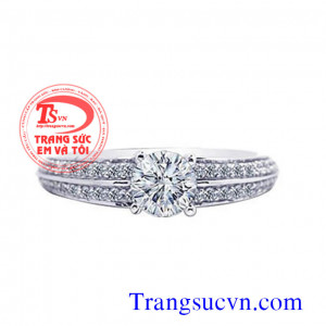 Nhẫn đính hôn,nhan dinh hon,NHAN DINH HON,nhan vang trang,kim cuong tự nhiên,vàng 10k 14k 18k