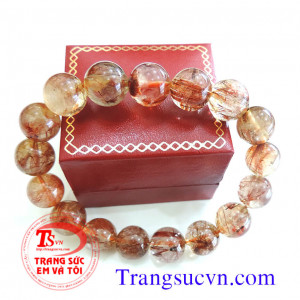 Vòng thạch anh tóc đỏ đẹp