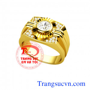 Bán Nhẫn nam vàng tây và đặt Nhẫn nam vàng tây thiết kế nhẫn nam vàng tây trên máy 3D.có giấy kiểm định vàng bảo hành 1 năm