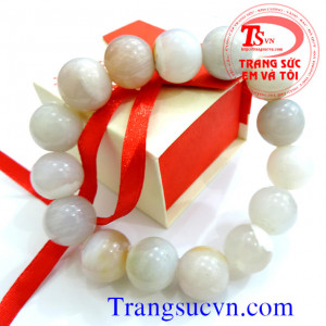 Chuỗi vòng đá Vòng tay hạt gỗ hóa đá  Kích thước:  14 ly  Số lượng hạt gỗ hóa thạch: 15 hạt