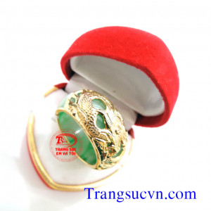 Nhẫn cẩm thạch Vàng tây