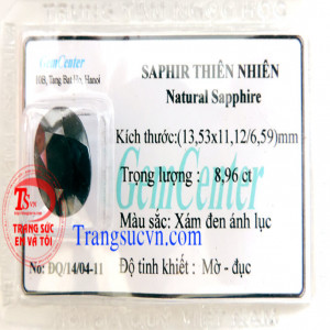 Saphire chữ nhật thiên nhiên,da quy saphia,da quý tự nhiên,saphira việt nam,saphire đẹp,sapphria đẹp,đá saphi vuong,saphire,kiểm định