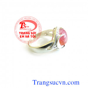 Nhẫn ruby bạc ta