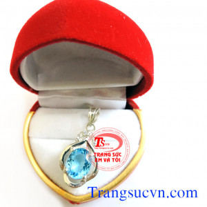 Mặt dây đá topaz đẹp,mat day da,topaz,mat day chuyen bac,mat day nu,mat day da quy