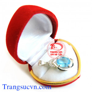 Mặt dây đá topaz đẹp,mat day da,topaz,mat day chuyen bac,mat day nu,mat day da quy