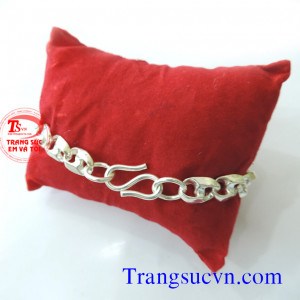 Lắc nam bạc 1 cây đẹp
