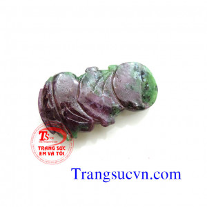 Phật Bà quan âm đá ruby xanh