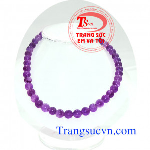 Chuỗi vòng thạch anh tím thiên nhiên