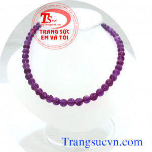 Vòng cổ thạch anh tím
