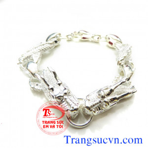Lắc tay bạc hình rồn