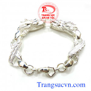 Lắc tay bLắc tay bạc hình rồnạc hình rồn