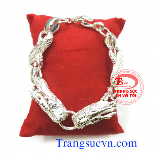 Lắc tay bạc hình rồn