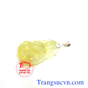 Phật quan âm thạch anh vàng