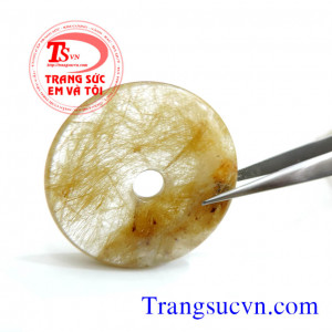 Thạch anh tóc đẹp hình đồng hồ