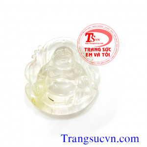 Phật Di Lặc thạch anh tóc