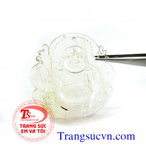 Phật Di Lặc thạch anh tóc