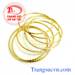 Vòng vang tuần 7 chiếc, vòng tuần vàng 10k đẹp