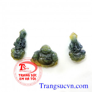 Phật di lặc sapphire vàng