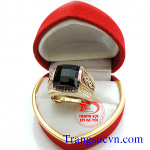 Nhẫn nam mệnh Mệnh Mộc Saphire