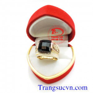 Nhẫn nam mệnh Mệnh Mộc Saphire