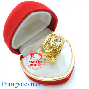 Bán Nhẫn nam rồng đep vàng tây 18k,đặt nhẫn nam vàng tây,nhẫn nam rồng vàng kèm giấy kiểm định Vàng,bảo hành 1 năm,bán toàn quốc
