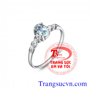 Nhẫn đá Aquamarine vàng tây,Mua Nhẫn Aquamarine,giá nhan aquamarine,đặt nhẫn đá Aquamarine có giấy kiểm định đá quý và Vàng bảo hành 1 năm,Các loại nhẫn nữ đẹp vàng tây 10k 12k 14k 18k 24k vàng 9999 chế tác trên máy 3D