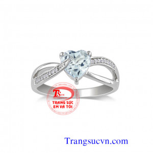 Nhẫn nữ mệnh thủy Aquamarine,Nhẫn đá Aquamarine vàng tây,Nhẫn Aquamarine,nhẫn quý, nhẫn đẹp,nhẫn thủy,nhẫn mộc,nhẫn tây,nhân trắng,aquamarine,kiểm định