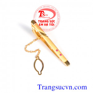 Bán kẹp caravat vàng tây,giá kẹp caravat vàng 18k gắn kim cương tự nhiên,đặt kẹp caravat gắn đá quý ruby,emerald,saphire,topaz,theo mệnh,kẹp caravat đẹp