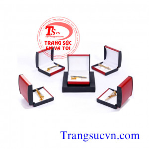 Bộ Kẹp Caravat vàng tây đẹp