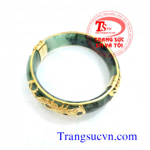 Vòng cẩm thạch bọc rồng,vong cam thach boc rong,vong,cam,thach,boc,rong,vòng ngọc bọc rồng,vòng ngọc,ngọc jadeite,vòng ngoc,có giấy kiểm định ngọc và vàng,ngọc cẩm thạch