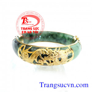 Vòng cẩm thạch bọc rồng,vong cam thach boc rong,vong,cam,thach,boc,rong,vòng ngọc bọc rồng,vòng ngọc,ngọc jadeite,vòng ngoc,có giấy kiểm định ngọc và vàng,ngọc cẩm thạch