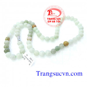 Chuỗi ngọc cẩm thạch tự nhiên,có giấy kiểm định Chuỗi ngọc cẩm thạch tự nhiên,giá bán chuoi vong ngoc cam thach,ngoc tu nhien