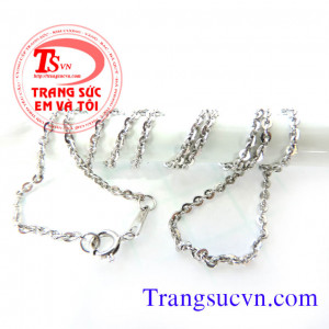 Dây chuyền vàng trắng
