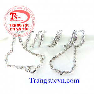 Dây chuyền vàng trắng