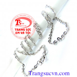 Dây chuyền vàng trắng