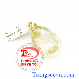 Mặt dây chuyền thạch anh tóc