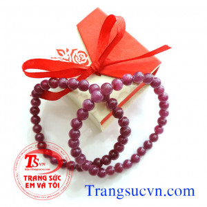 Đôi chuỗi đá quý ruby