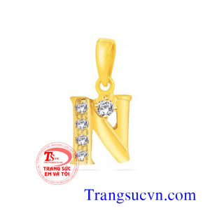 Chữ N đơn giản,Mặt,Dây,Chữ,Vàng,Mặt Dây Chữ Vàng,Mat,Day,Chu,Vang,mat day chu vang,Dây chữ theo ten,Vàng 10k,14k,18k