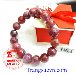 Vòng tay ruby facet