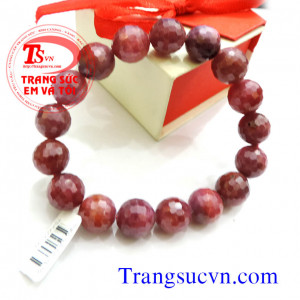 Vòng tay ruby facet