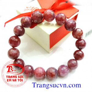 Vòng tay ruby facet