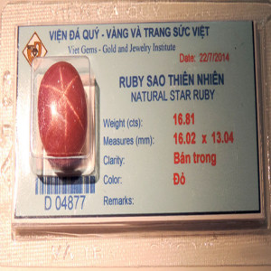 Ruby sao lục yên việt nam