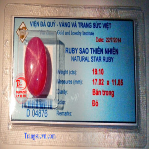 Ruby sao lục yên đẹp
