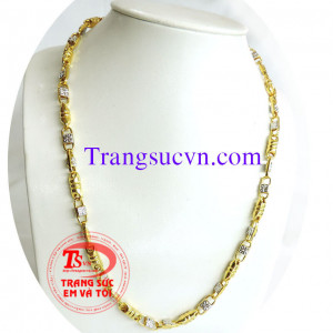 Dây chuyền nam vàng bán day chuyen nam vang giá dây chuyền vàng tây 10k có giấy kiểm định vàng kèm theo,giao dây chuyền vàng và thu tiền tại nhà