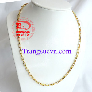 Dây chuyền vàng 10k chế tác đẹp, chất lượng vàng đảm bảo, đeo hợp phong cách phái mạnh