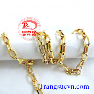 Dây chuyền vàng 10k chế tác đẹp, chất lượng vàng đảm bảo, đeo hợp phong cách phái mạnh